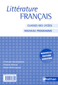 Français - Littérature Classes des Lycées, Livre du professeur