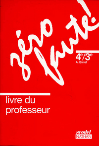 Zéro faute 4e / 3e niveau 2 192 professeur