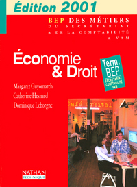 ECONOMIE ET DROIT TERM BEP SECRETARIAT COMPTABILITE ELEVE 2001