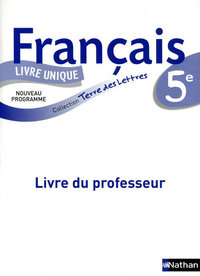 Terre des lettres Français 5e, Livre du professeur