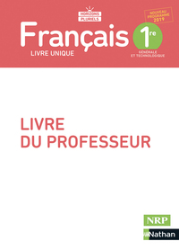 Français - Horizons Pluriels 1re, Livre du professeur