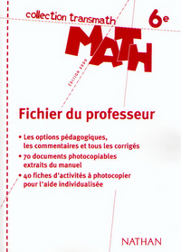 MATHS 6EME PROFESSEUR - TRANSMATH