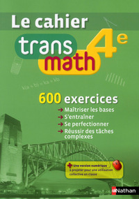 Transmath Mathématiques 4e, Cahier d'activités