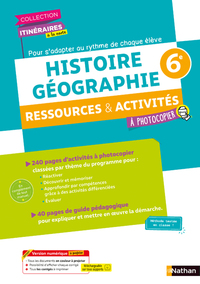 Histoire Géographie, Itinéraires à la carte 6e, Fichier photocopiable
