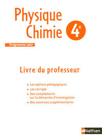 H.Carré Physique-Chimie 4e, Livre du professeur