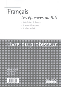 FRANCAIS EPREUVES DU BTS LIVRE DU PROFESSEUR 2003