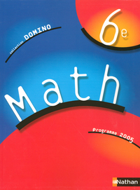 Domino Mathématiques 6e, Livre de l'élève