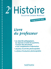 MARSEILLE-HISTOIRE 2E LIVRE DU PROFESSEUR 2001