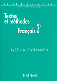 FRANCAIS 3E TEXTES ET METHODES LIVRE PROFESSEUR