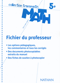 NOUVEAU TRANSMATH 5E PROF