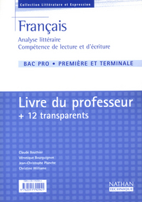 FRANCAIS BAC PRO PROFESSEUR + TRANSPARENT 2003