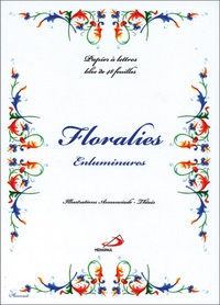 PAPIER A LETTRES FLORALIES ENLUMINURES BPL15