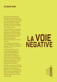 La voie négative (livre + CD)