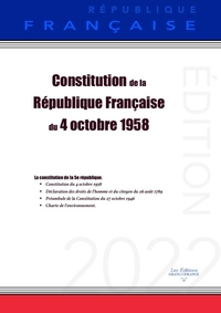 CONSTITUTION DE LA REPUBLIQUE FRANCAISE DU 4 OCTOBRE 1958