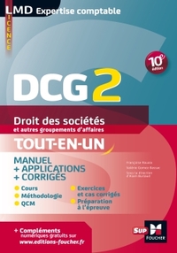 DCG 2 - Droit des sociétés et autres groupements d'affaires - Manuel et applications - 10e édition