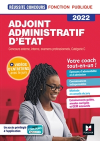 Réussite Concours - Adjoint Administratif d'Etat - Catégorie C - 2022- Préparation complète