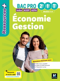 RESSOURCES PLUS - ECONOMIE-GESTION - 2DE 1RE TLE BAC PRO - ED 2026 - LIVRE ELEVE