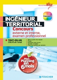 Visa - Ingénieur territorial - Concours interne, 3e voie, examen prof - Mon planning en 6 mois