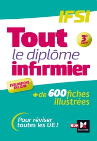 TOUT LE DIPLOME INFIRMIER EN FICHES MEMOS - DEI - UE 1.1 A 6.2 - IFSI - ENTRAINEMENT REVISION 3E ED