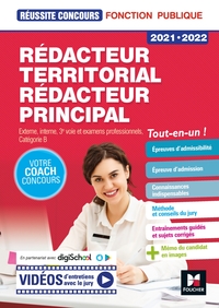 REUSSITE CONCOURS - REDACTEUR TERRITORIAL/REDACTEUR PRINCIPAL - 2021-2022 - PREPARATION COMPLETE