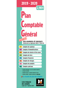 Plan comptable général - PCG - 2019-2020