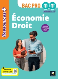 Ressources Plus - ÉCONOMIE-DROIT - 1re-Tle Bac Pro - Ed. 2024 - Livre élève