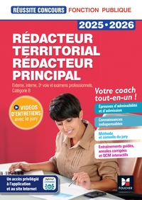 REUSSITE CONCOURS - REDACTEUR TERRITORIAL/PRINCIPAL - 2025-2026 - PREPARATION COMPLETE