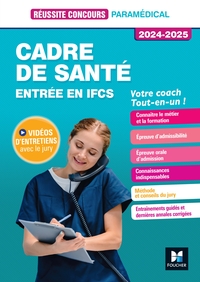 REUSSITE CONCOURS - CADRE DE SANTE - ENTREE EN IFCS - PREPARATION COMPLETE 2024-2025