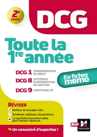 DCG - TOUTE LA 1ERE ANNEE DU DCG 1, 8, 9 EN FICHES - REVISION