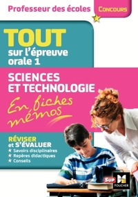 CONCOURS ENSEIGNEMENT - ADMISSION ORAL 1 - SCIENCES ET TECHNOLOGIE EN FICHES MEMOS ET EXOS