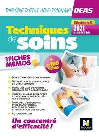 TECHNIQUES DE SOINS EN FICHES MEMOS - DEAS 4E ED._NOUVEAU REFERENTIEL 2021