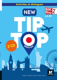 NEW TIP TOP ENGLISH 2DE BAC PRO - ED. 2018 - CD AUDIO