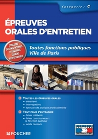 Epreuves orales d'entretien catégorie C Edition 2014