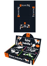 Bébé babille ! Présentoir de table