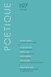 Poétique, n° 197