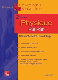 PHYSIQUE 2E ANNEE PSI PSI* (COLL. METHODES & ANNALES)