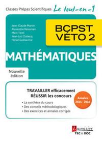 Mathématiques BCPST-VÉTO 2 (2° Éd.)