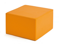 POUF CARRE ORANGE