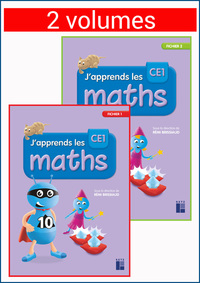 J'apprends les maths CE1, Fichier de l'élève en 2 volumes + Mémo