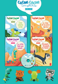 Pack 4 albums cache cache comptines