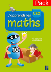 J'apprends les maths CE2, Pack de 10 fichiers d'entraînement + Mémos