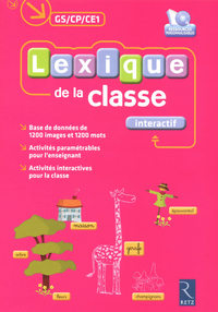 Le lexique de la classe interactif GS/CP/CE1, Fichier + CD-Rom