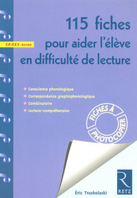 Fiches ressources - duplifiches CP/CE1/RASED, 115 fiches pour aider l'élève en difficultés de lecture