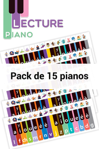 Lecture Piano CP, Pack de 15 pianos en carton