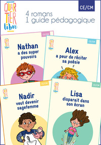 Pack des 4 titres Quartier libre + Guide pédagogique