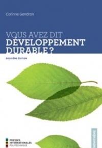 VOUS AVEZ DIT DEVELOPPEMENT DURABLE ? 2E ED.