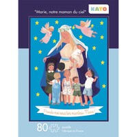 PUZZLE KATO "MARIE NOTRE MAMAN DU CIEL" - PUZZLE DE 80 PIECES ,DIMENSIONS 32.6X24.6 CM