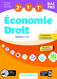 Economie Droit - Le programme en scénarios - Modules 1 à 5 - Bac Pro, Pochette de l'élève