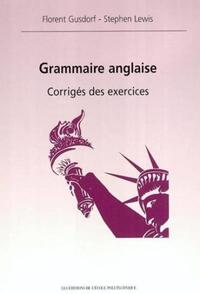 GRAMMAIRE ANGLAISE - EXERCICES AVEC CORRIGES