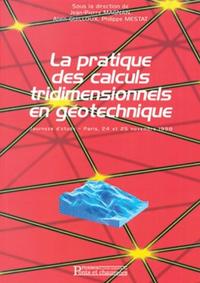 PRATIQUES CALCULS TRIDIMENSIONNELS GEOTECHN